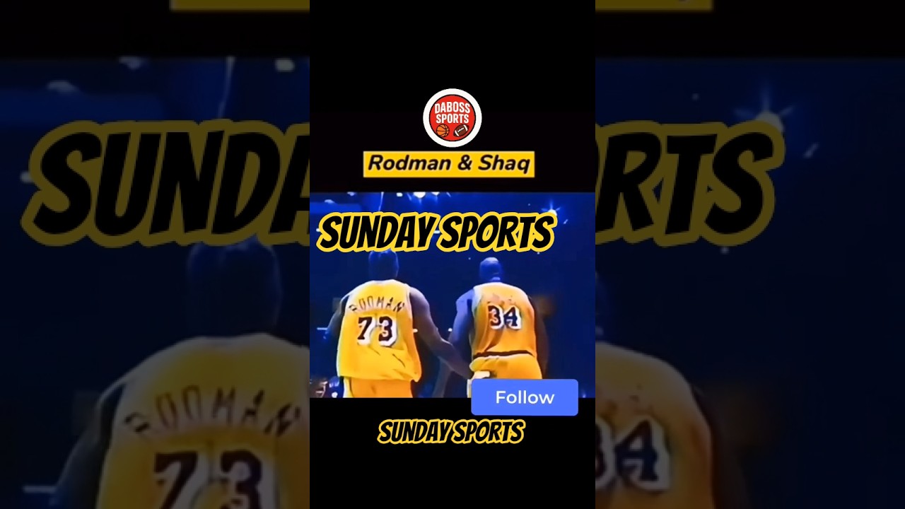 Воскресные спортивные трансляции 🏀🔥 Родман и Шак — Хаос встречается с мощью