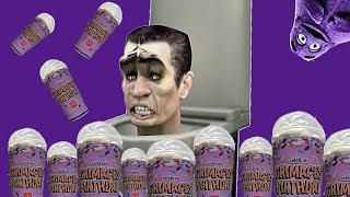 Skibidi Toilet Drinks The Grimace Shake