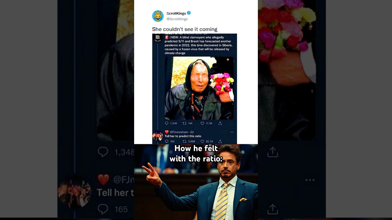 She couldn’t predict it 🤣