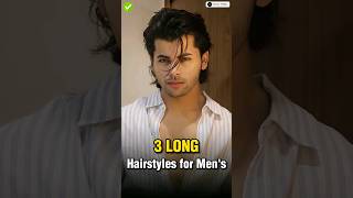 3 Long Hairstyles for Men's ✅ || #shorts #viral screenshot 4