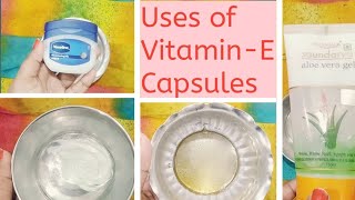 ||Top 4 uses of Vitamin-E Capsules in Telugu || girlythings in telugu ||