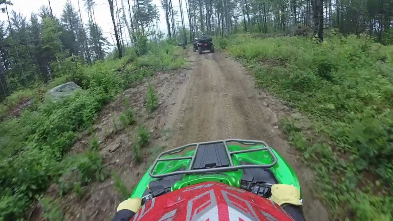 ATV trail riding autism ride Pulpit Rock ATV club Waterford Maine. YouTube