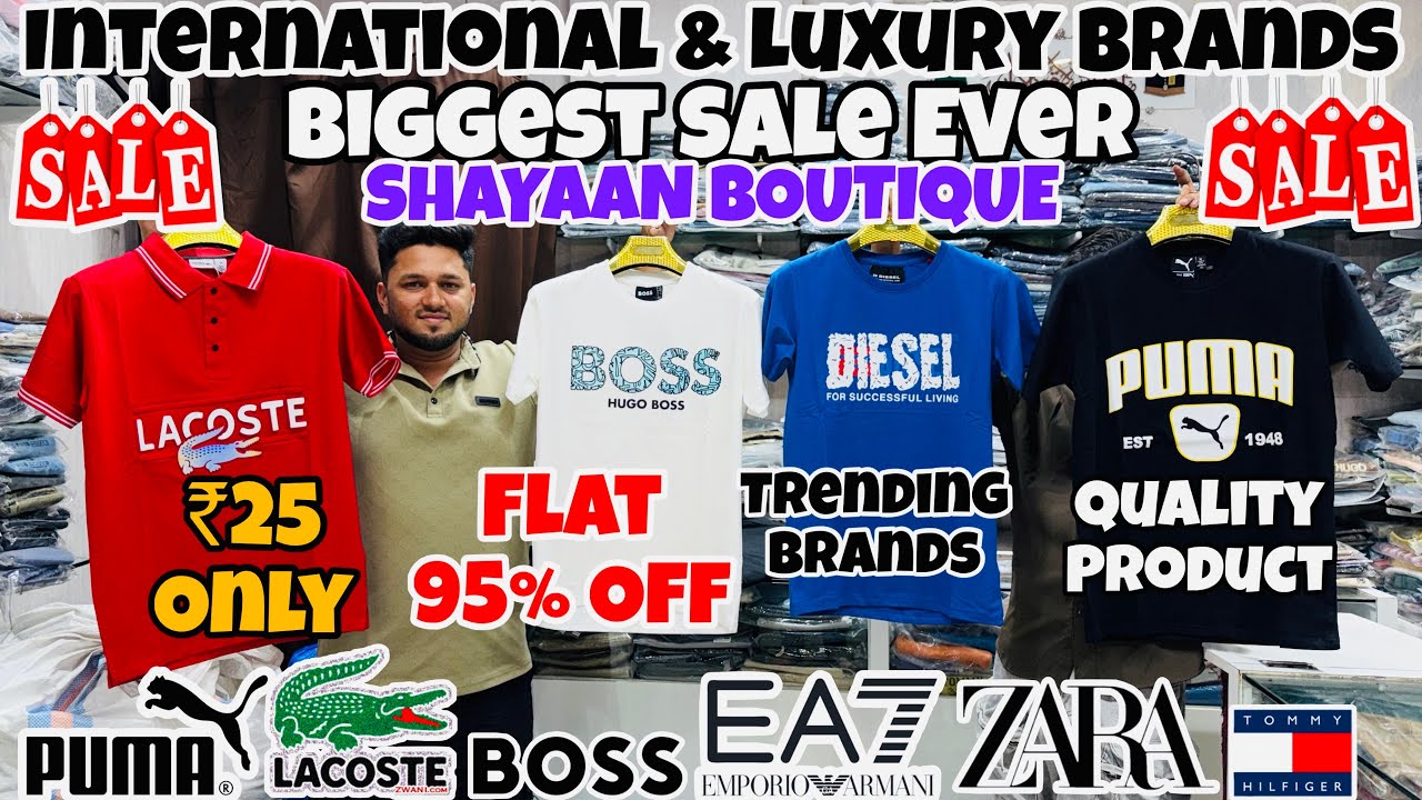 Biggest Sale Ever 🔥 | ₹25 Only | Branded Tshirts,Jeans,Tracksuits | Branded Clothes in Mumbai