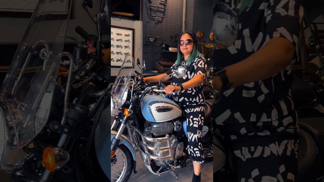 🏁Royal Enfield Meteor 350 Aurora Blue Dilliverd 🏁 