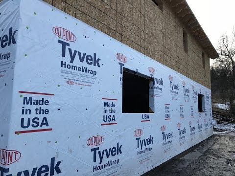 168 - I Wrapped The House With Tyvek By Myself! (Snow Is Coming