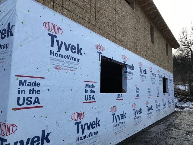 168 - I Wrapped The House With Tyvek By Myself! (Snow Is Coming