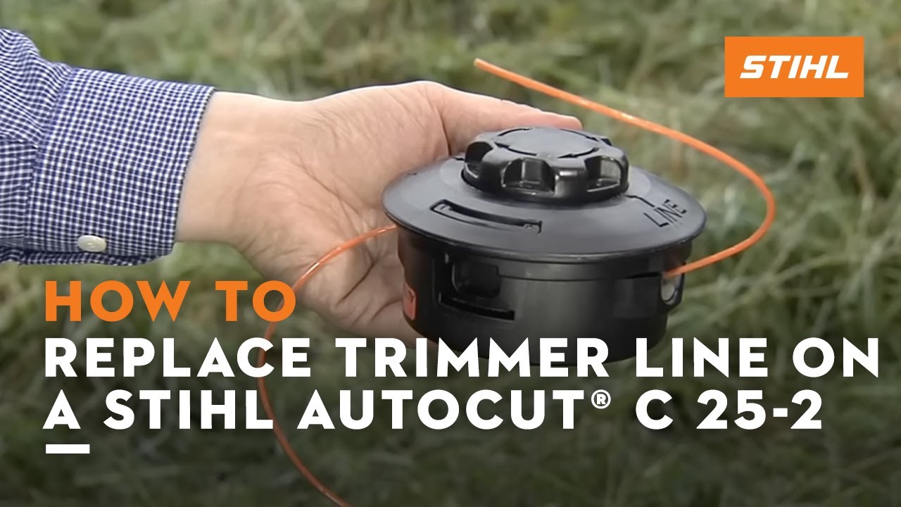 How to Replace Trimmer Line on a STIHL AutoCut® C 25-2 - YouTube