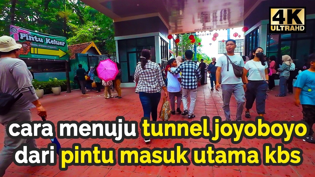 BIAR GK BINGUNG‼️ Cara Menuju Tunnel Joyoboyo dari Pintu Masuk Utama Kebun Binatang Surabaya 【4K】