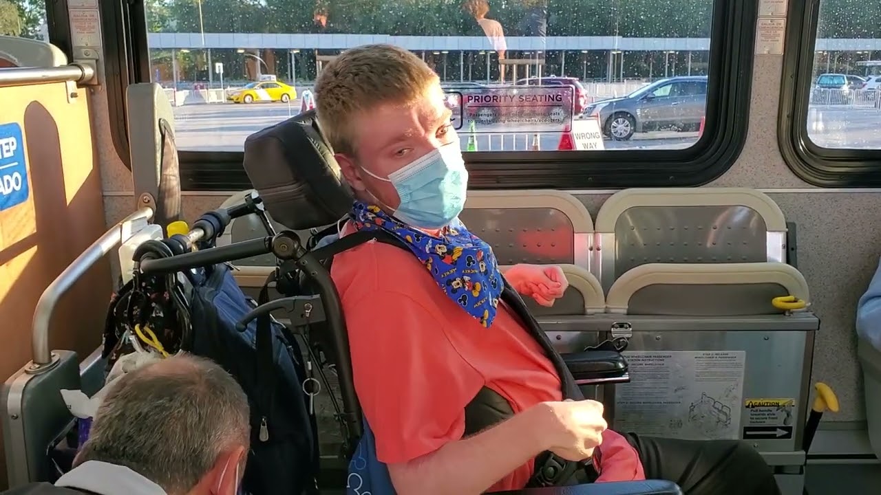 Sam last bus ride of vacation from Epcot to Saratoga Springs in Disney World ‎@Paul Monks Jr