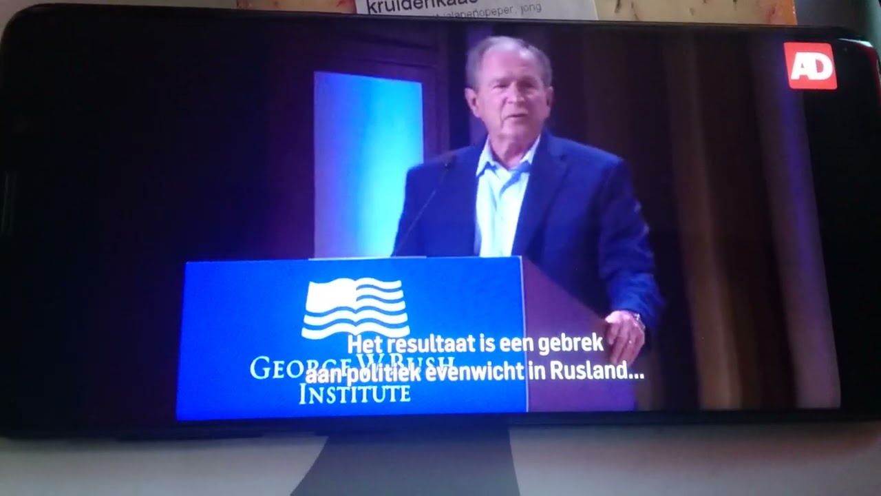 Freudiaanse verspreking van George W. Bush.