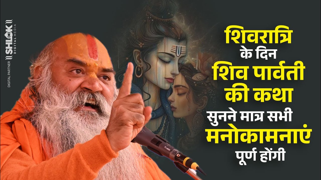 शिवरात्रि के दिन शिव पार्वती की कथा सुनने मात्र सभी मनोकामनाएं पूर्ण होंगी by Ramswaroopacharya Ji