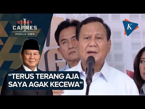 Prabowo Terang-terangan Mengaku Kecewa dengan Debat Ketiga