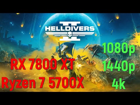 видео: Helldivers 2 | AMD RX 7800 XT, Ryzen 7 5700X