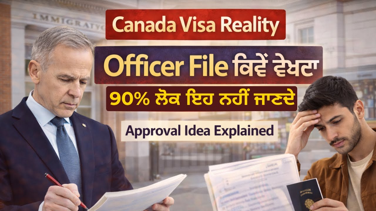 Canada Visa Reality 2026 | Officer File ਕਿਵੇਂ ਦੇਖਦਾ | 90% ਲੋਕ ਇਹ ਨਹੀਂ ਜਾਣਦੇ | Approval Reality !