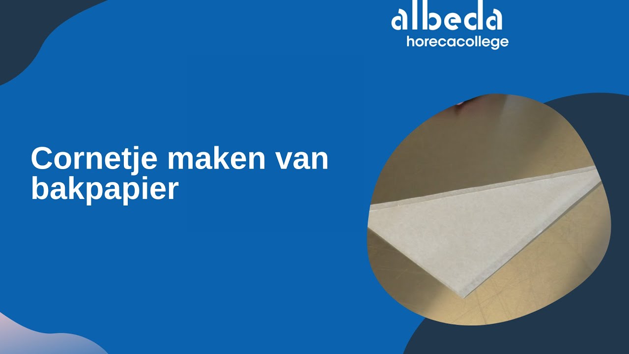 Cornetje maken van bakpapier
