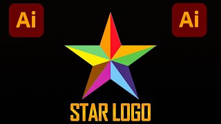💯HOW TO MAKE STAR LOGO IN ADOBE ILLUSTRATOR || Adobe Illustrator Tutorial screenshot 4