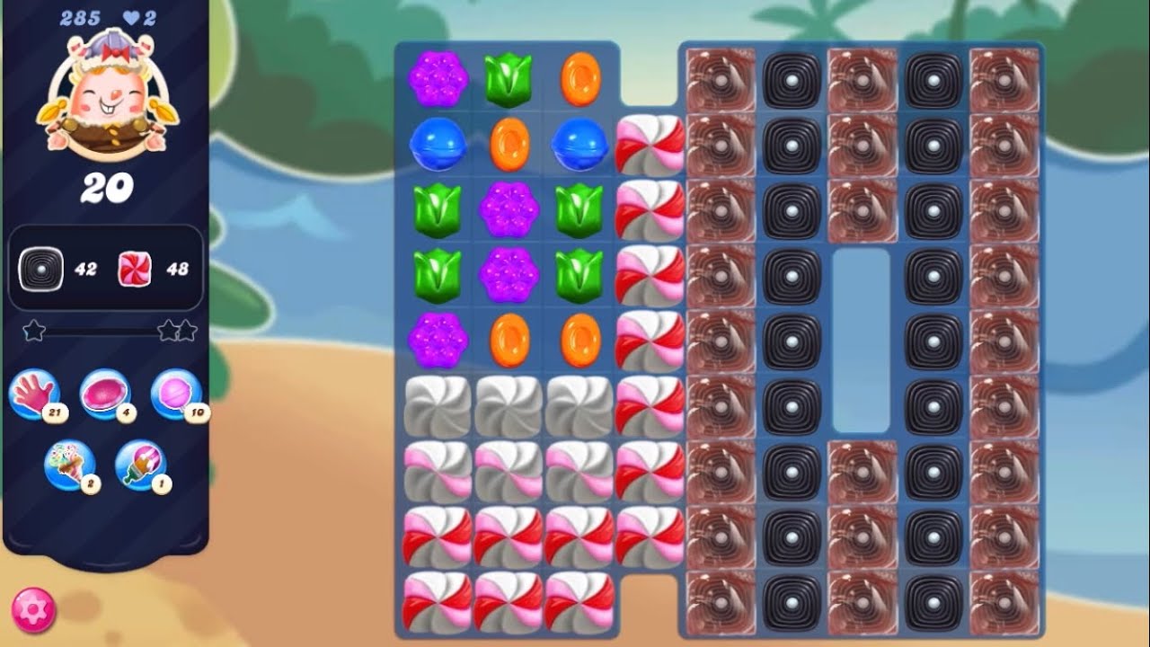 Candy Crush Saga Level 285 (NO BOOSTERS) - YouTube