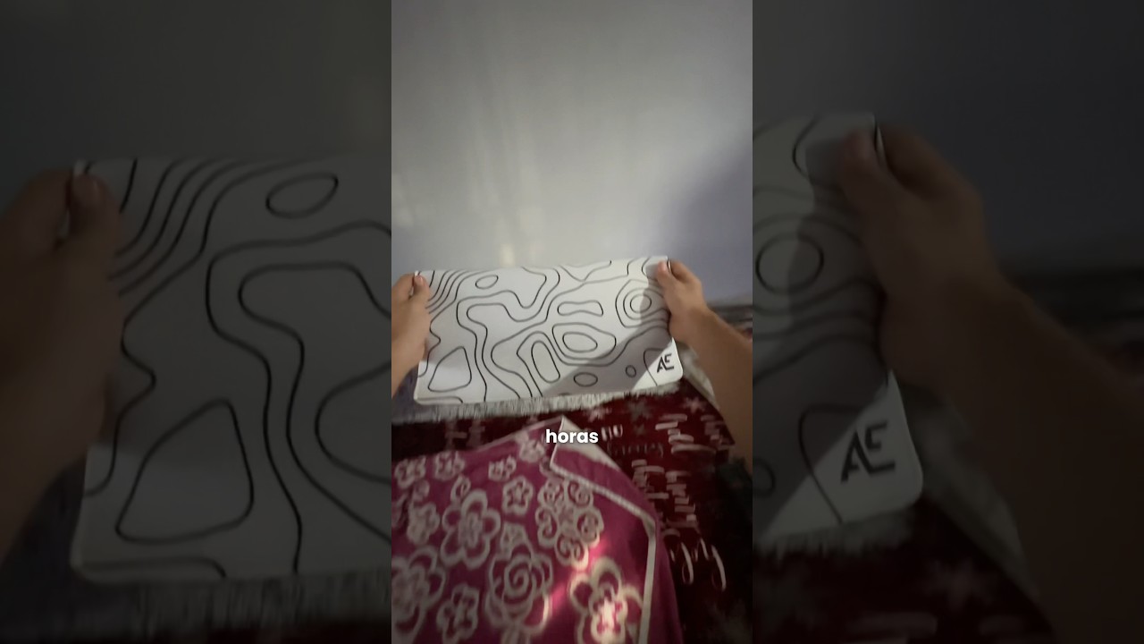 Así quedó mi mousepad después de lavarlo 