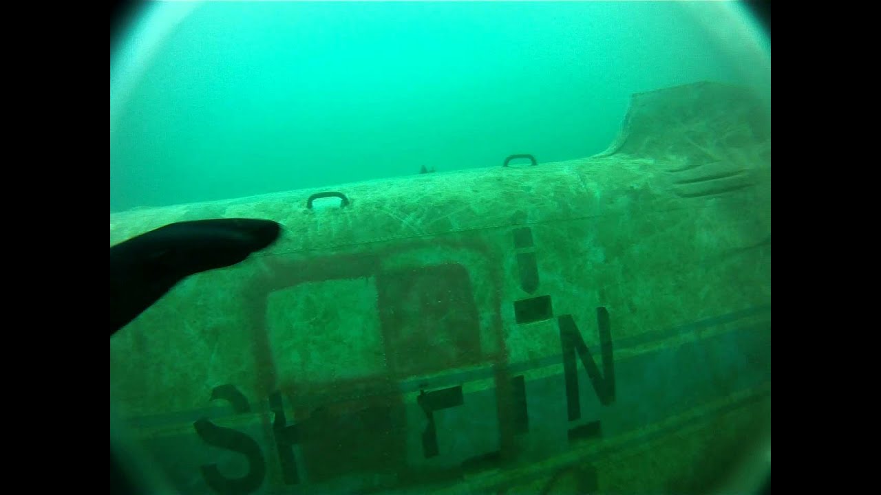 Nurkowanie przy wraku samolotu - Zakrzówek, Kraków - GoPro Hero HD 960