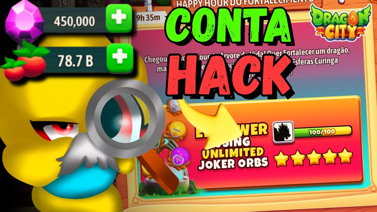 APROVEITEI A HAPPY HOUR PARA JOGAR NA CONTA HACK NO DRAGON CITY