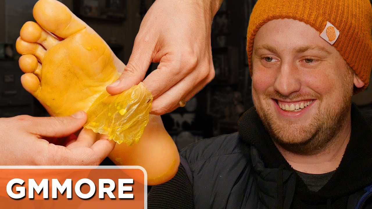 Glue Covered Feet Peel YouTube