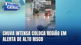 Grande Florianópolis segue em alerta laranja após chuva intensa
