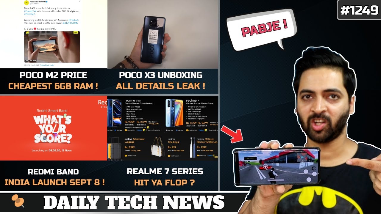 PABJE Mobile is Here,POCO X3 Unboxing Leak,Redmi Band India,POCO M2 India Price,Samsung M51 #1249