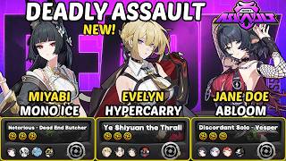 NEW Deadly Assault Showcase! | Miyabi Mono Ice & Evelyn & Jane Doe | Zenless Zone Zero ZZZ 2.8