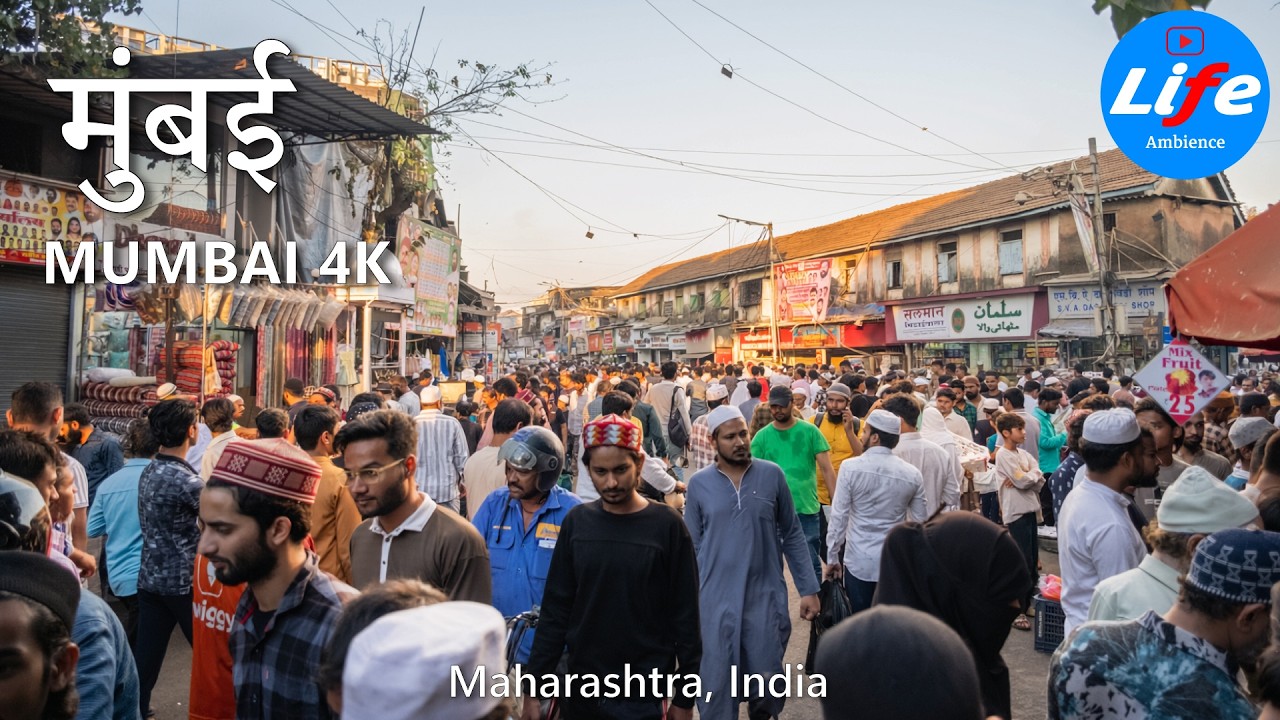Ramadan in Mumbai 🇮🇳, Dharavi IFTAR Street Food Market, India Walking Tour 4K