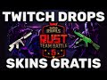 TWITCH DROPS TWITCH RIVALS TEAM BATTLE 5 RUST SKINS ( DROPS GRATIS )