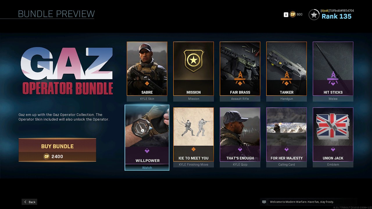 Gaz Operator Bundle Showcase - Call of Duty Modern Warfare