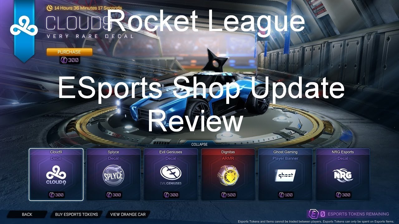 Rocket League ESports Shop Update Review