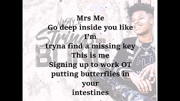 Nasty C -  Mrs Me (Lyrics)