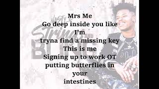 Vignette de la vidéo "Nasty C -  Mrs Me (Lyrics)"