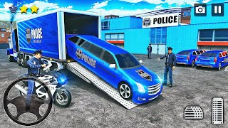 Transporting Police Vehicles in Cargo Plane - Car Transporter Simulator - Android Gameplay screenshot 5
