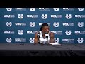 Kolby King Postgame Press Conference - Utah State 94, Wyoming 62 - 1/28/26