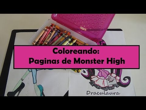 coloreando paginas de monster high - monster high coloring