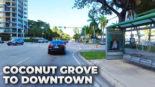 Miami Scooter Ride : Coconut Grove to Downtown in August 2022