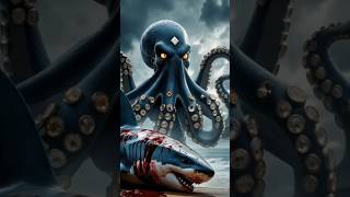 Epic Ocean Battle 🐙⚔️ Octopus vs Giant Shark 🦈🌊 | #shorts #OctopusVsShark #ViralStory #HindiShorts