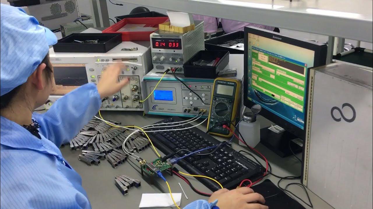 optical transceiver test YouTube