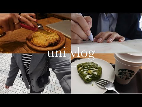 vlog)大学3年生新学期🌸授業,スタバ,丸の内ディナー💛