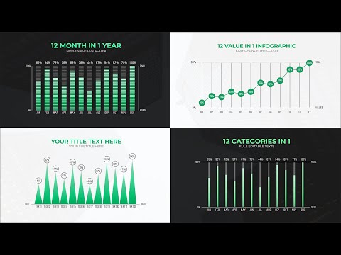 12 Value Infographic Charts (.Mogrt), a Templates & Theme by MinnaPicture (Thumbnail 1 of 2)