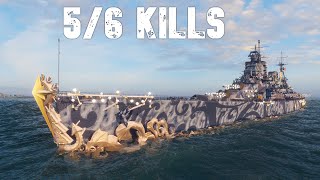 World of WarShips Los Andes - Only One Survived the 5/6 Killstorm!