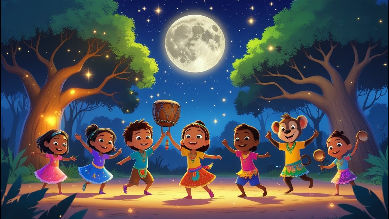 Dance Under the Stars 🌟 | Moonlight Dance Song for Children