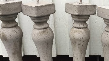 Concrete columns molds made in Styroform an a CNC 2/2