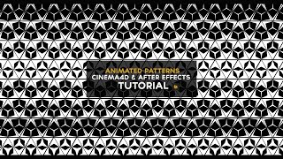 CINEMA4D TUTORIAL - How to make animated patterns (Cinema4D & After Effects)