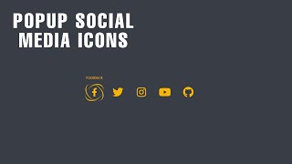 How to create Social Media Icons with Popups using HTML & CSS