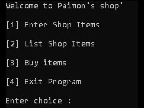 Simple Shopping list program (Dev C++) - YouTube