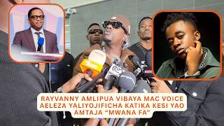 Rayvanny aeleza mazito ya Mac Voice 'Kumnyima account zake, Pesa anazomdai' Afichua haya mazito