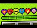 Minecraft But I Added CUSTOM SUPERHERO Hearts...